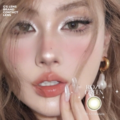 Kính áp tròng 6 tháng ROZE GREEN màu xanh lá tự nhiên giãn tròng nhỏ GTRENDY - MC38