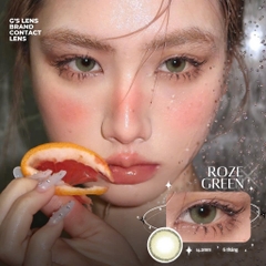 Kính áp tròng 6 tháng ROZE GREEN màu xanh lá tự nhiên giãn tròng nhỏ GTRENDY - MC38