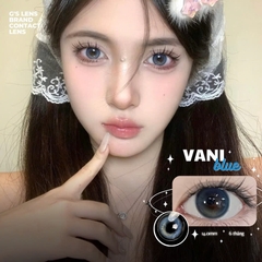 Kính áp tròng 6 tháng VANI BLUE màu xanh sáng tây giãn tròng nhỏ GTRENDY - MC38