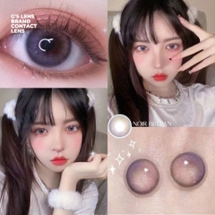 Kính áp tròng 6 tháng NOIR BROWN màu nâu sáng tây không giãn tròng GTRENDY - HC40