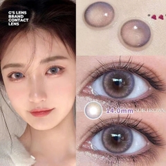 Kính áp tròng 6 tháng NOIR BROWN màu nâu sáng tây không giãn tròng GTRENDY - HC40