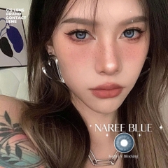 Kính áp tròng 6 tháng NAREE BLUE màu xanh dương sáng tây giãn tròng vừa GTRENDY - AL Color 38