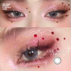 Kính áp tròng 6 tháng SKIN GRAY màu xám xanh tự nhiên giãn tròng nhỏ GTRENDY - MC38