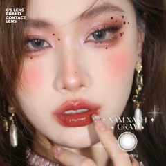 Kính áp tròng 6 tháng SKIN GRAY màu xám xanh tự nhiên giãn tròng nhỏ GTRENDY - MC38