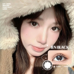 Kính áp tròng 6 tháng JEN BLACK màu đen tự nhiên giãn tròng vừa GTRENDY - MC38