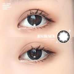 Kính áp tròng 6 tháng JEN BLACK màu đen tự nhiên giãn tròng vừa GTRENDY - MC38