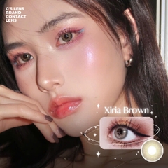 Kính áp tròng 6 tháng XIRIA BROWN màu nâu sáng tây giãn tròng nhỏ GTRENDY - MC38