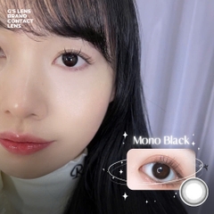 Kính áp tròng 6 tháng MONO BLACK màu đen tự nhiên giãn tròng nhẹ GTRENDY - MC38