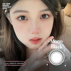 Kính áp tròng 6 tháng MONO BLACK màu đen tự nhiên giãn tròng nhẹ GTRENDY - MC38