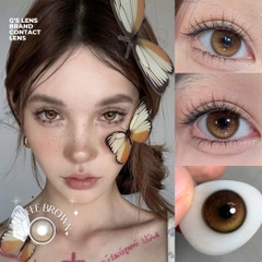 Kính áp tròng 6 tháng COFFEE BROWN màu nâu tự nhiên giãn tròng nhỏ GTRENDY - MC38