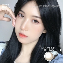 Kính áp tròng 6 tháng MOONLIGHT BROWN màu nâu tự nhiên giãn tròng nhỏ GTRENDY - MC38
