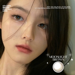 Kính áp tròng 6 tháng MOONLIGHT BROWN màu nâu tự nhiên giãn tròng nhỏ GTRENDY - MC38