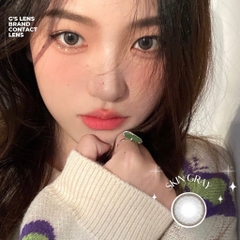 Kính áp tròng 6 tháng SKIN GRAY màu xám xanh tự nhiên giãn tròng nhỏ GTRENDY - MC38