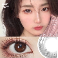 Kính áp tròng 6 tháng BLING BLACK màu đen tự nhiên không giãn tròng GTRENDY