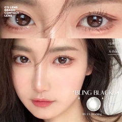 Kính áp tròng 6 tháng BLING BLACK màu đen tự nhiên không giãn tròng GTRENDY