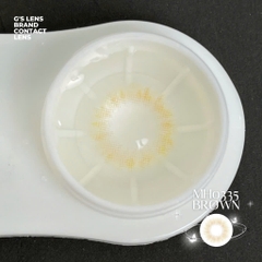 Kính áp tròng 6 tháng MH0335 BROWN màu nâu tự nhiên không giãn tròng GTRENDY - MC38