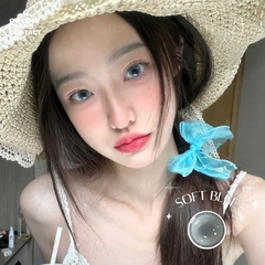 Kính áp tròng 6 tháng SOFT BLUE màu xanh sáng tây giãn tròng nhỏ GTRENDY - MCK1