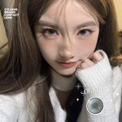 Kính áp tròng 6 tháng SOFT BLUE màu xanh sáng tây giãn tròng nhỏ GTRENDY - MCK1
