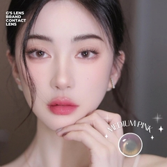Kính áp tròng 6 tháng MEDIUM PINK màu hồng nâu sáng tây giãn tròng nhỏ GTRENDY - MC38