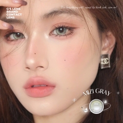 Kính áp tròng 6 tháng MIZI GRAY màu xám rêu sáng tây giãn tròng nhỏ GTRENDY - MC38