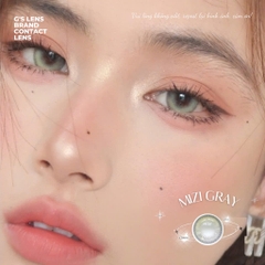Kính áp tròng 6 tháng MIZI GRAY màu xám rêu sáng tây giãn tròng nhỏ GTRENDY - MC38
