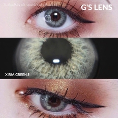 Kính áp tròng 6 tháng XIRIA GREEN màu xanh lá sáng tây giãn tròng nhỏ GTRENDY - MC38