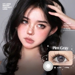 Kính áp tròng 6 tháng PIM GRAY màu xám sáng tây giãn tròng nhỏ GTRENDY - MC38