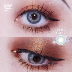 Kính áp tròng 6 tháng XIRIA GRAY màu xám xanh sáng tây giãn tròng nhỏ GTRENDY - MC38