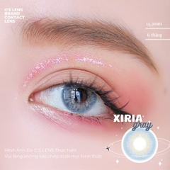 Kính áp tròng 6 tháng XIRIA GRAY màu xám xanh sáng tây giãn tròng nhỏ GTRENDY - MC38