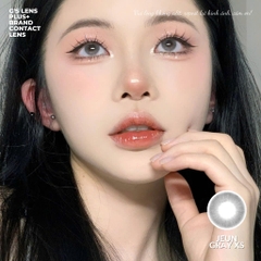 Kính áp tròng 6 tháng JEUN GRAY màu xám sáng tây giãn tròng nhỏ