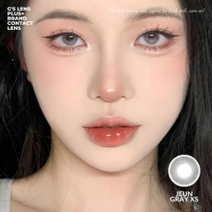 Kính áp tròng 6 tháng JEUN GRAY màu xám sáng tây giãn tròng nhỏ