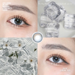 Kính áp tròng 6 tháng SHY GRAY màu xám sáng tây giãn tròng nhỏ