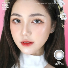 Kính áp tròng 6 tháng SHY GRAY màu xám sáng tây giãn tròng nhỏ