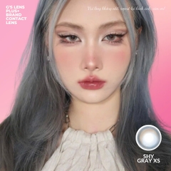 Kính áp tròng 6 tháng SHY GRAY màu xám sáng tây giãn tròng nhỏ