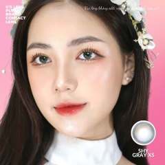Kính áp tròng 6 tháng SHY GRAY màu xám sáng tây giãn tròng nhỏ