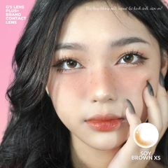 Kính áp tròng 6 tháng SOY BROWN màu nâu tự nhiên không giãn tròng