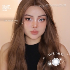 Kính áp tròng 6 tháng JANE GRAY màu xám sáng tây giãn tròng nhỏ GTRENDY - MC38