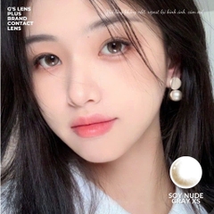 Kính áp tròng 6 tháng SOY NUDE GRAY màu xám tự nhiên không giãn tròng