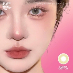 Kính áp tròng 6 tháng SUNNY GRAY màu xám sáng tây giãn tròng nhỏ