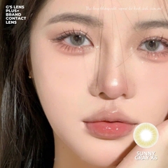 Kính áp tròng 6 tháng SUNNY GRAY màu xám sáng tây giãn tròng nhỏ
