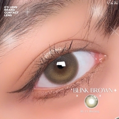Kính áp tròng 6 tháng BLINK BROWN màu nâu tây sáng giãn tròng nhỏ GTRENDY - MC38