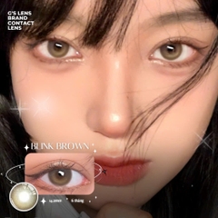 Kính áp tròng 6 tháng BLINK BROWN màu nâu tây sáng giãn tròng nhỏ GTRENDY - MC38