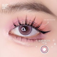 Kính áp tròng 6 tháng RAINBOW PINK màu hồng sáng tây giãn tròng nhỏ GTRENDY - MC38