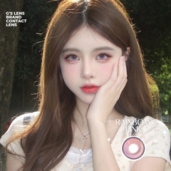 Kính áp tròng 6 tháng RAINBOW PINK màu hồng sáng tây giãn tròng nhỏ GTRENDY - MC38