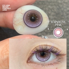 Kính áp tròng 6 tháng RAINBOW PINK màu hồng sáng tây giãn tròng nhỏ GTRENDY - MC38