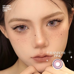 Kính áp tròng 6 tháng RAINBOW PINK màu hồng sáng tây giãn tròng nhỏ GTRENDY - MC38