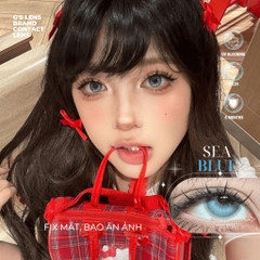 Kính áp tròng 6 tháng SEA BLUE màu xanh sáng tây giãn tròng nhỏ EMEI - GTRENDY - MCK1