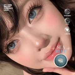 Kính áp tròng 6 tháng SEA BLUE màu xanh sáng tây giãn tròng nhỏ EMEI - GTRENDY - MCK1
