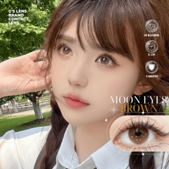 Kính áp tròng 6 tháng MOON EYES BROWN tự nhiên giãn tròng nhỏ BABIEE - BABIEE
