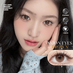 Kính áp tròng 6 tháng MOON EYES BROWN tự nhiên giãn tròng nhỏ BABIEE - BABIEE